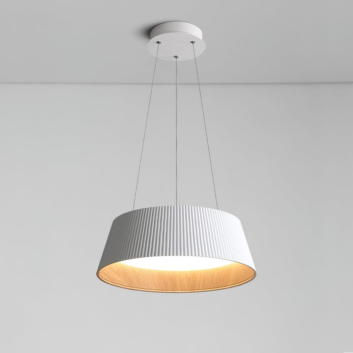 Modern Ribbed Pendant Light.