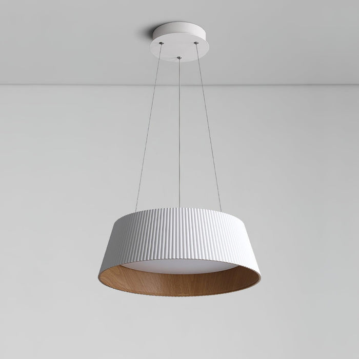 Modern Ribbed Pendant Light.