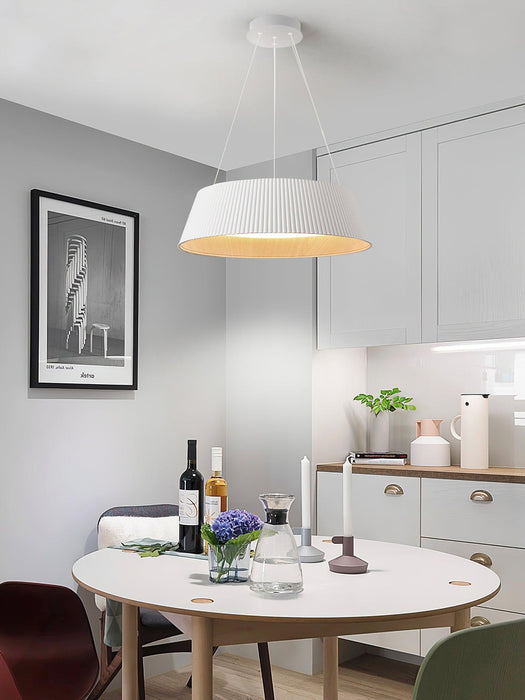 Modern Ribbed Pendant Light.