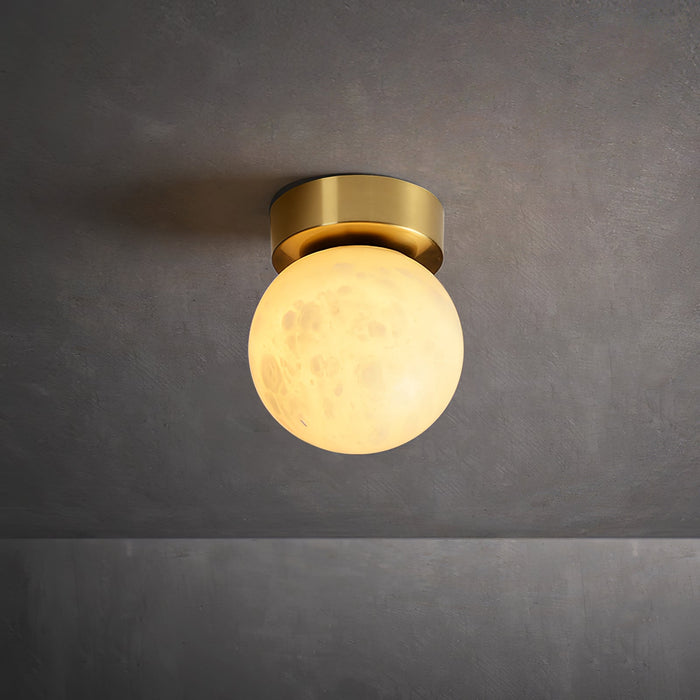 Moon Alabaster Ceiling Light.