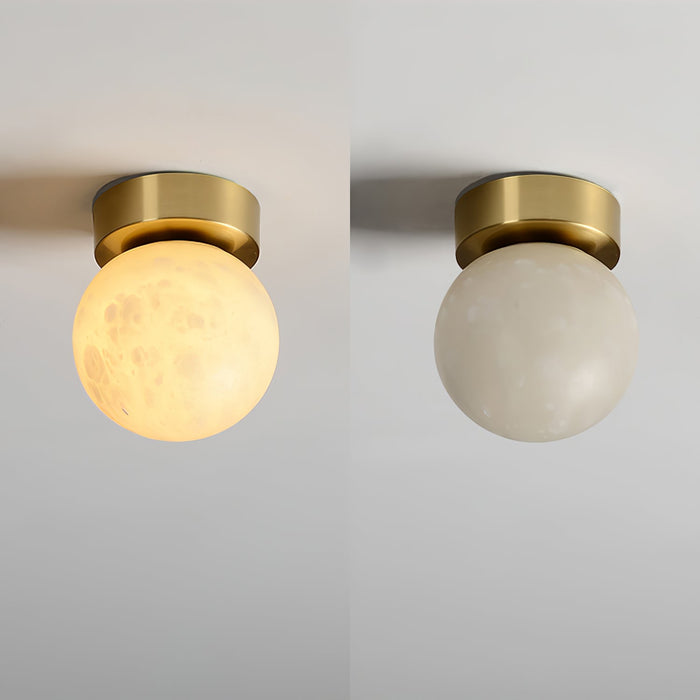 Moon Alabaster Ceiling Light.