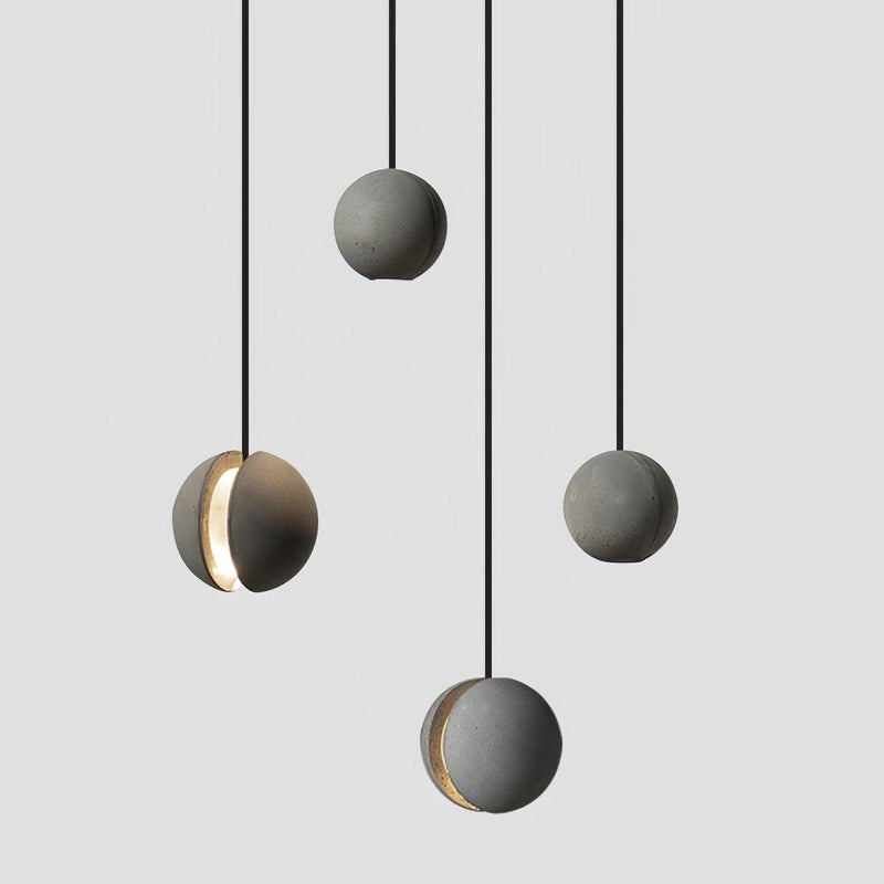 Moon Concrete Pendant Lamp-DWHOME