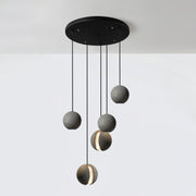Moon Concrete Pendant Lamp-DWHOME