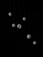 Moon Concrete Pendant Lamp-DWHOME