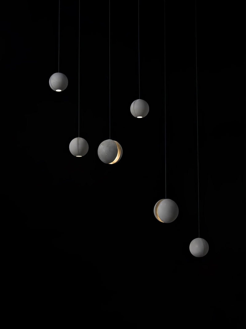 Moon Concrete Pendant Lamp-DWHOME