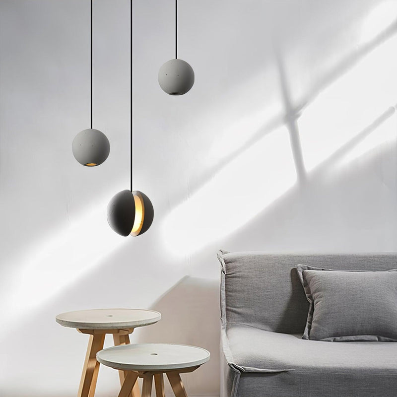 Moon Concrete Pendant Lamp-DWHOME