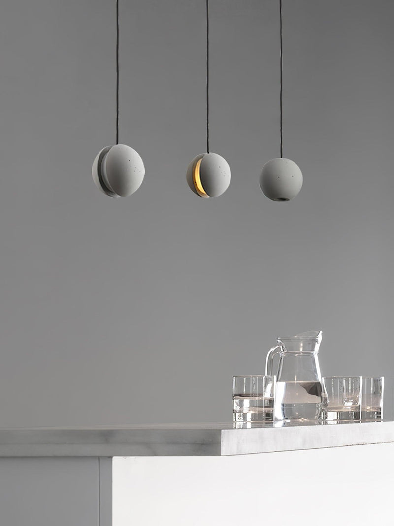 Moon Concrete Pendant Lamp-DWHOME