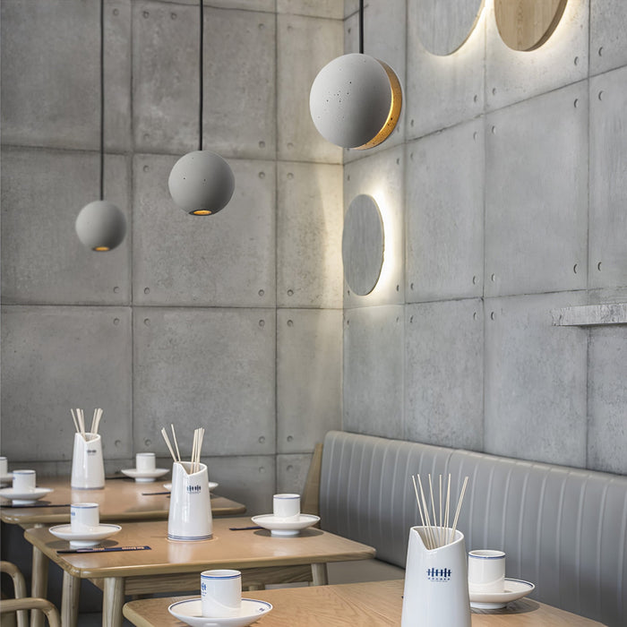 Moon Concrete Pendant Lamp.