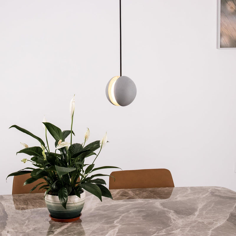 Moon Concrete Pendant Lamp-DWHOME
