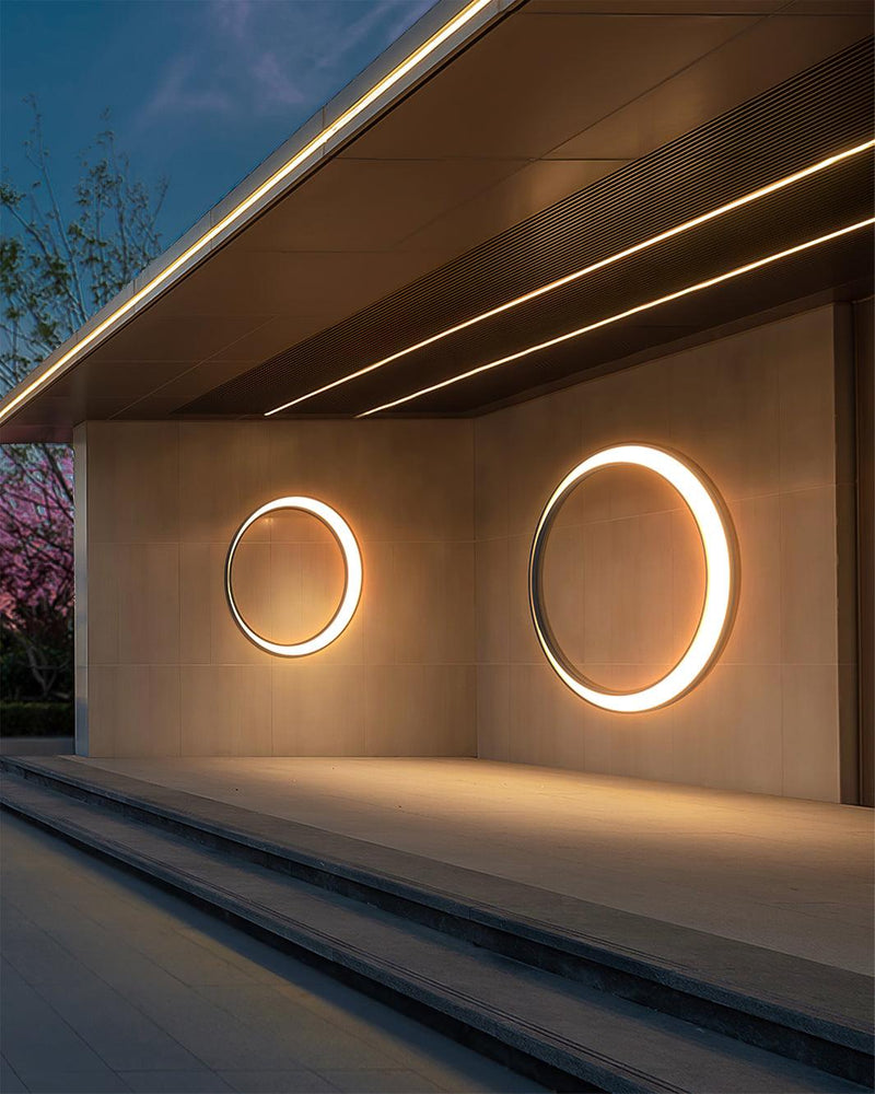 Moon Outdoor Wall Lamp-DWHOME