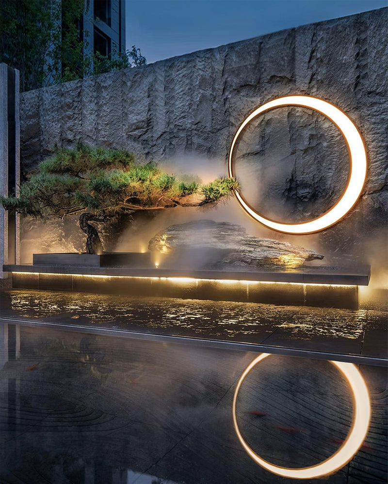 Moon Outdoor Wall Lamp-DWHOME