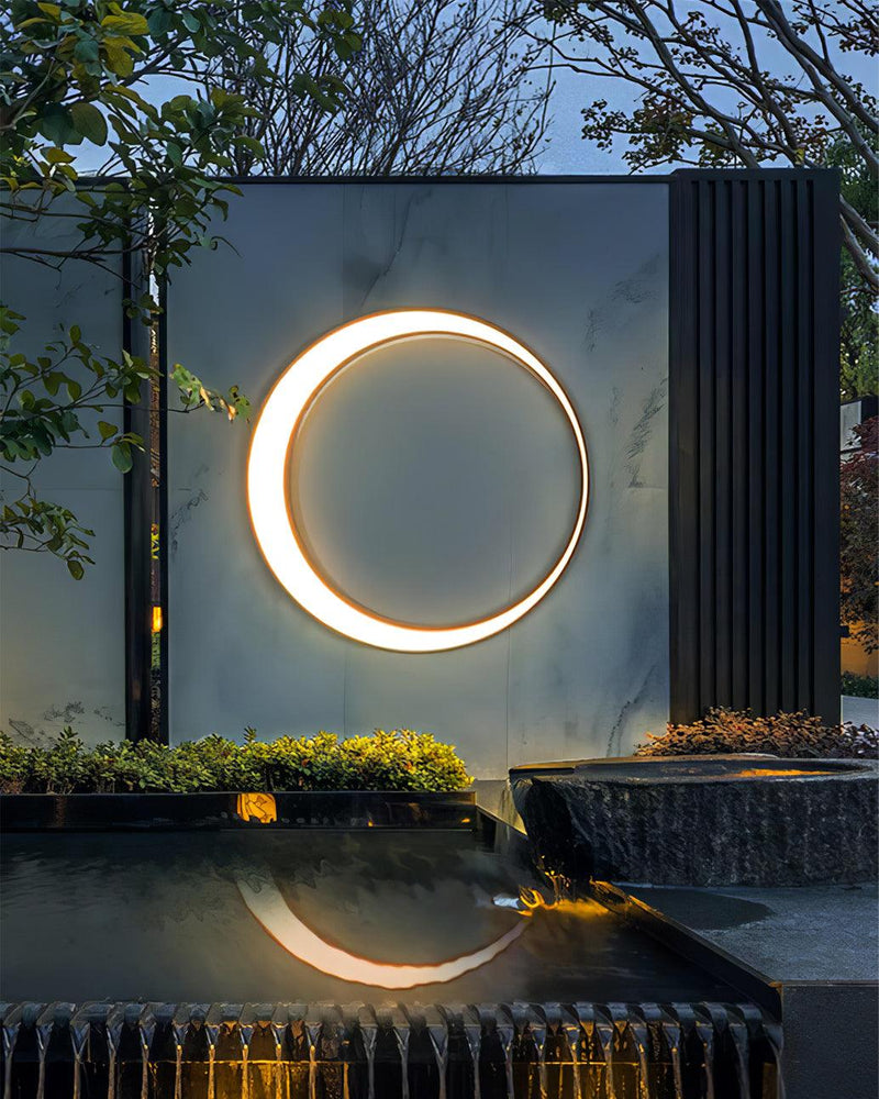 Moon Outdoor Wall Lamp-DWHOME