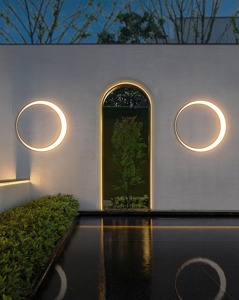 Moon Outdoor Wall Lamp-DWHOME