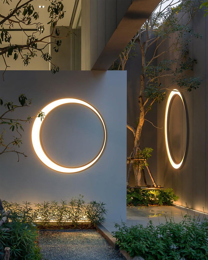 Moon Outdoor Wall Lamp-DWHOME