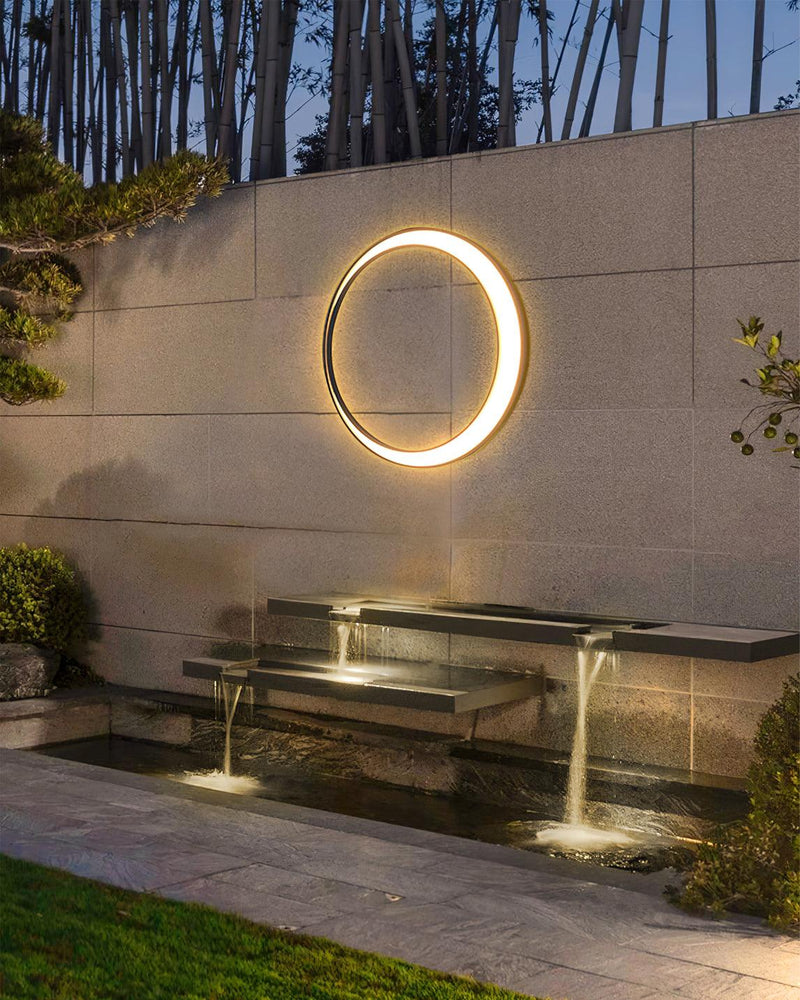 Moon Outdoor Wall Lamp-DWHOME