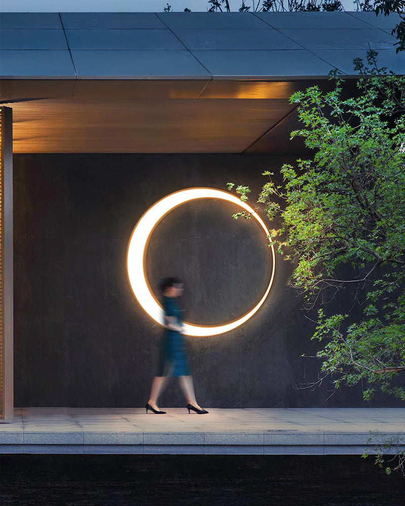Moon Outdoor Wall Lamp-DWHOME