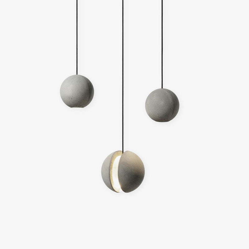 Moon Concrete Pendant Lamp-DWHOME