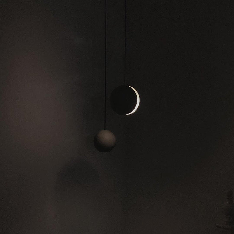 Moon Concrete Pendant Lamp-DWHOME