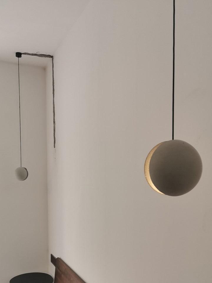 Moon Concrete Pendant Lamp-DWHOME