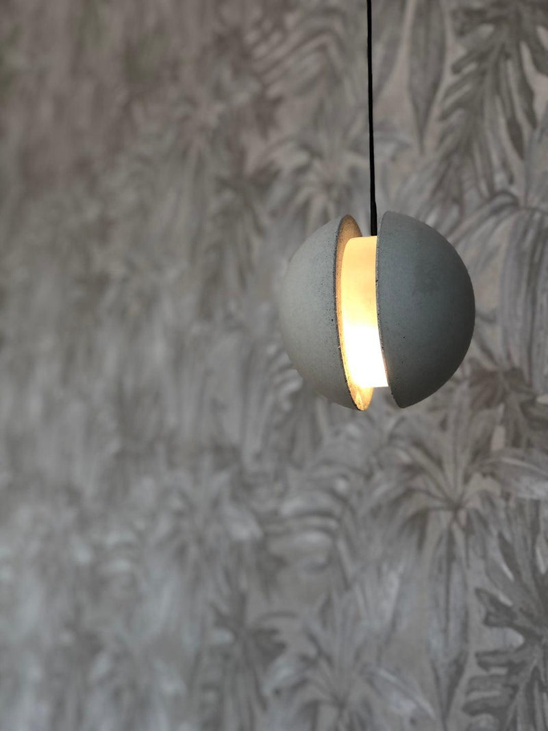 Moon Concrete Pendant Lamp-DWHOME