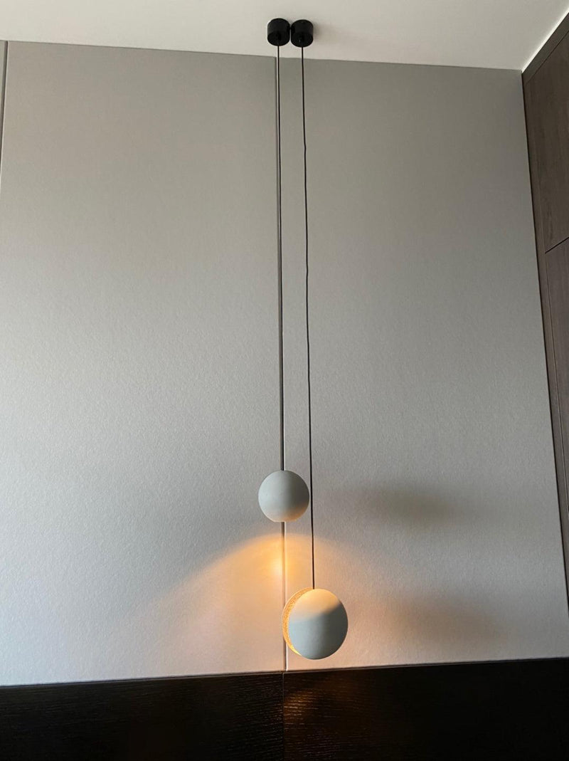 Moon Concrete Pendant Lamp-DWHOME