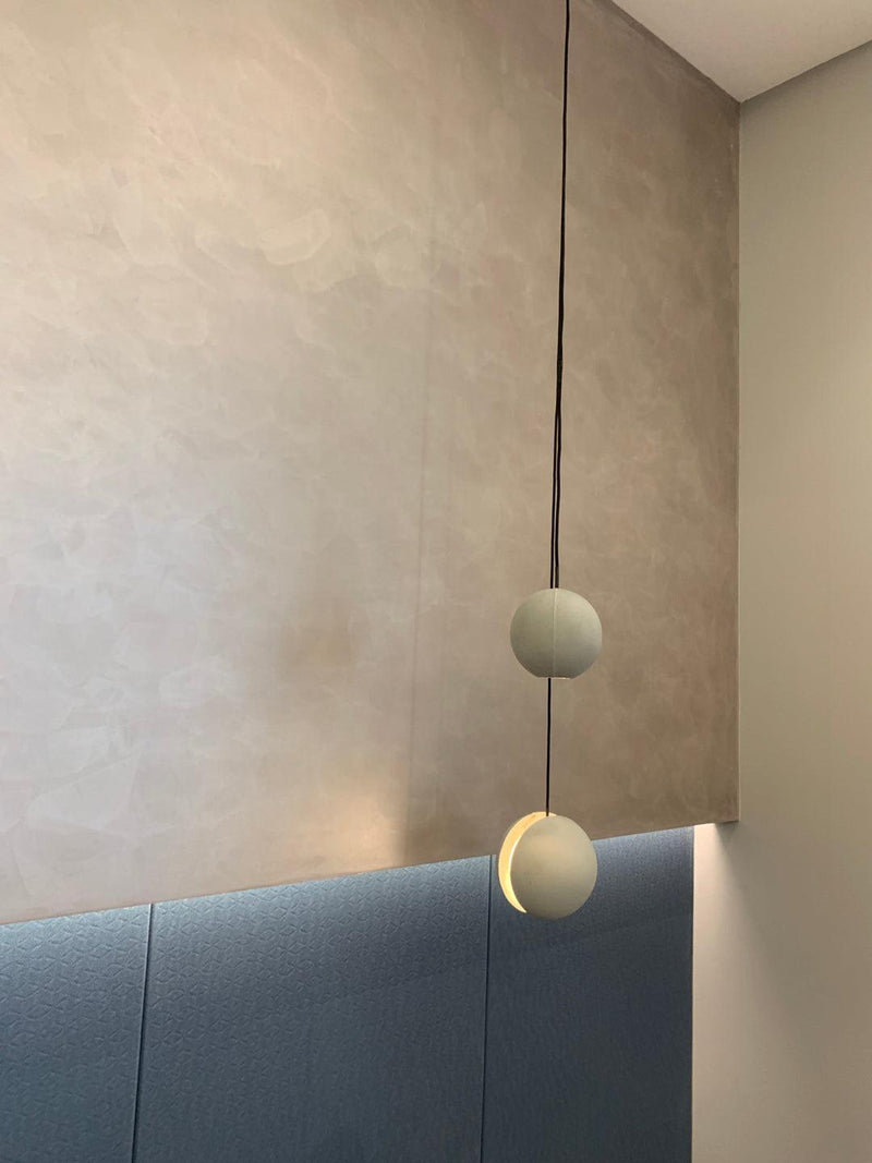 Moon Concrete Pendant Lamp-DWHOME