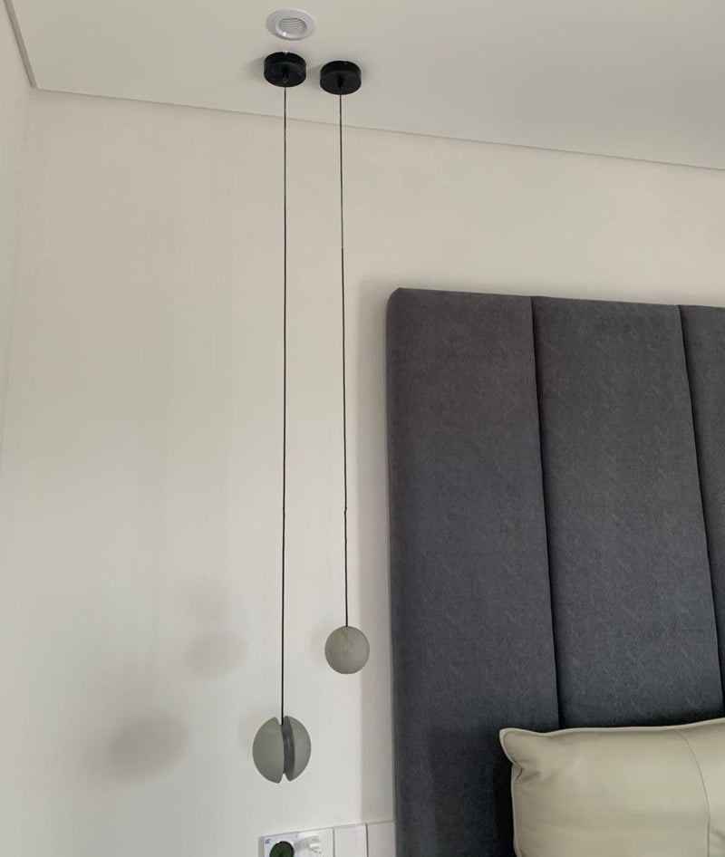 Moon Concrete Pendant Lamp-DWHOME