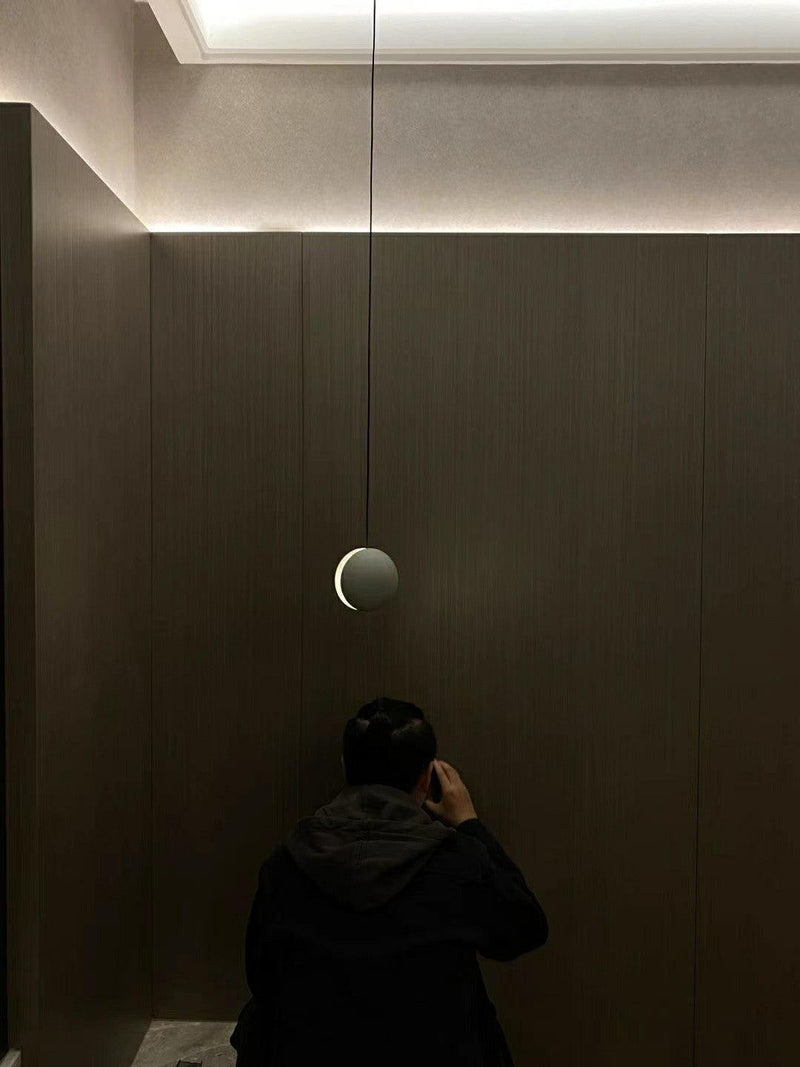 Moon Concrete Pendant Lamp-DWHOME