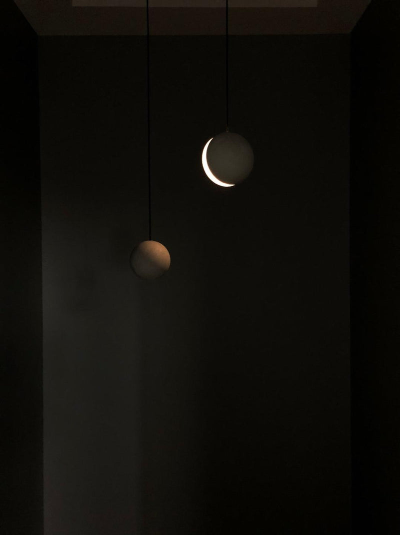 Moon Concrete Pendant Lamp-DWHOME
