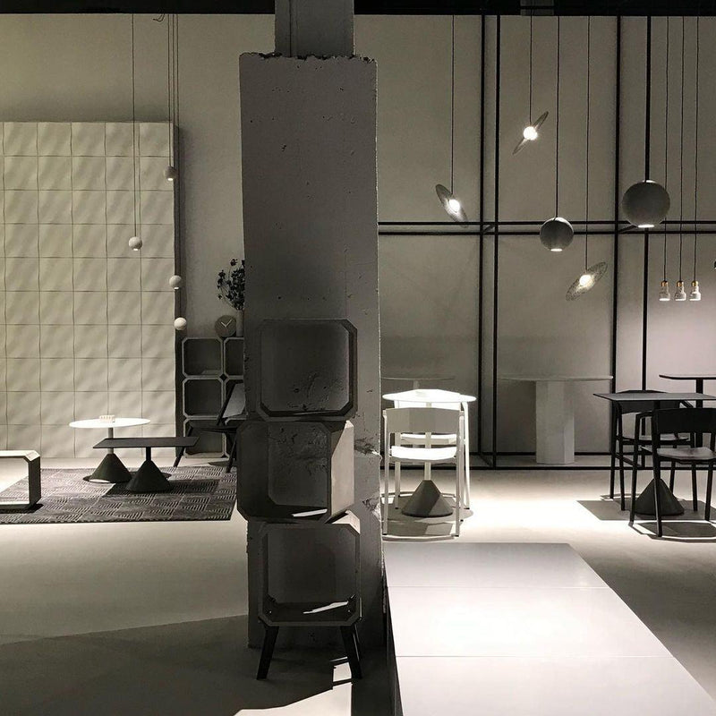 Moon Concrete Pendant Lamp-DWHOME