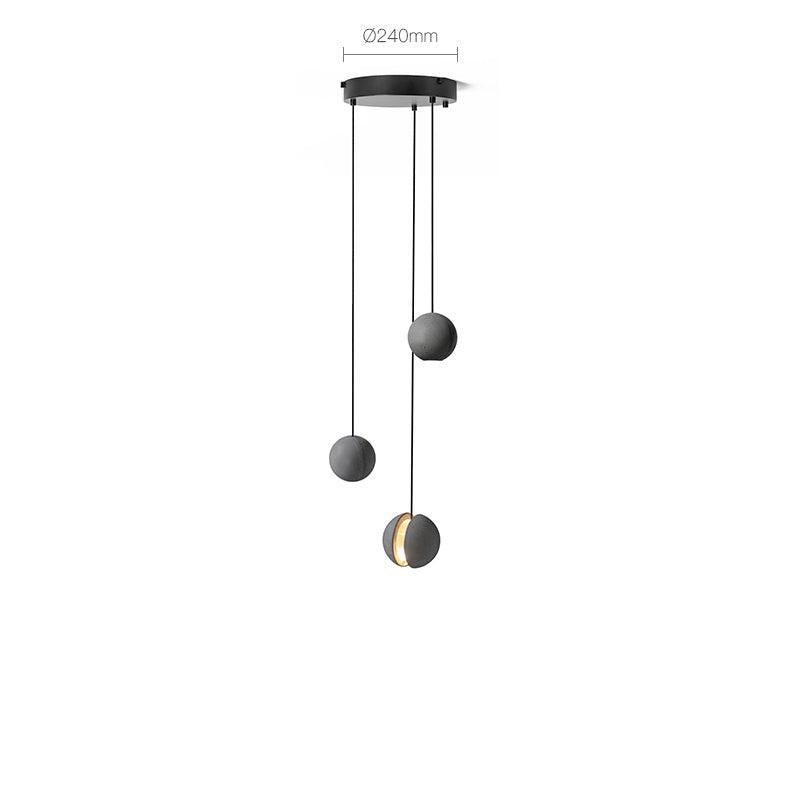 Moon Concrete Pendant Lamp-DWHOME