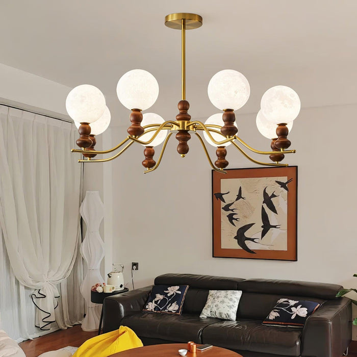 Moonlit Globe Chandelier-DWHOME