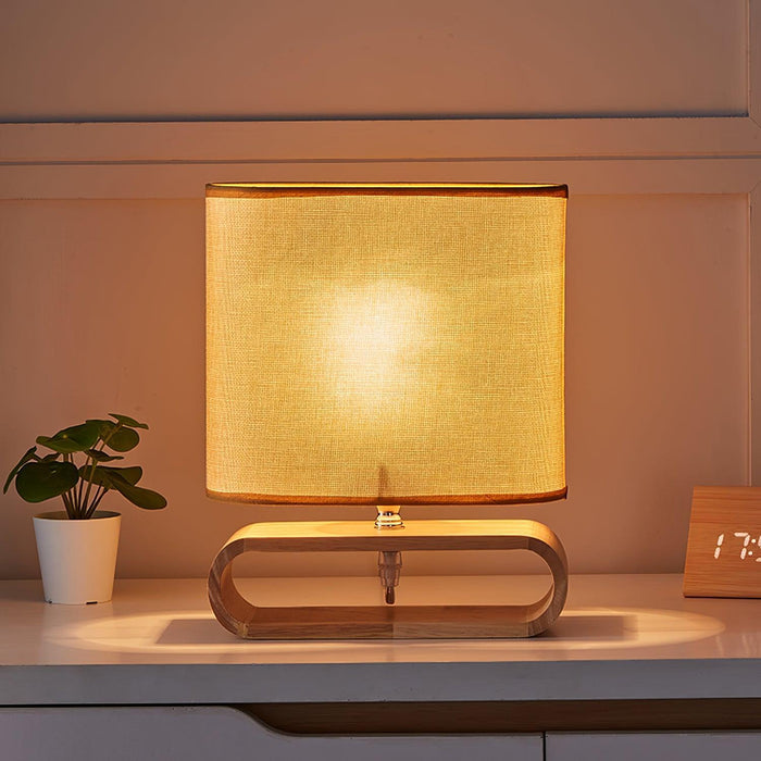 Moti Wood Table Lamp-DWHOME