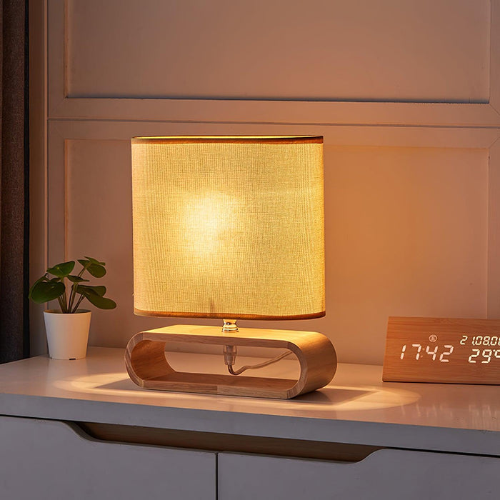 Moti Wood Table Lamp-DWHOME