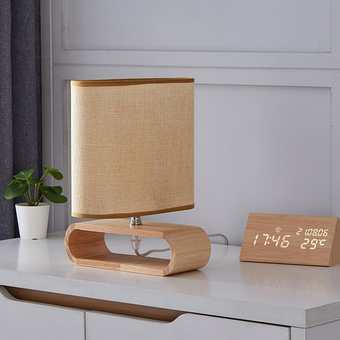 Moti Wood Table Lamp-DWHOME