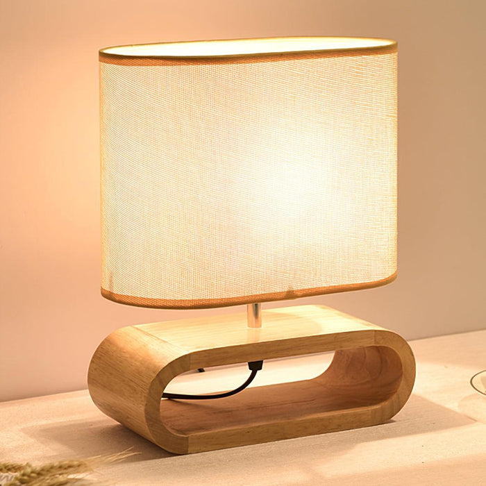Moti Wood Table Lamp-DWHOME