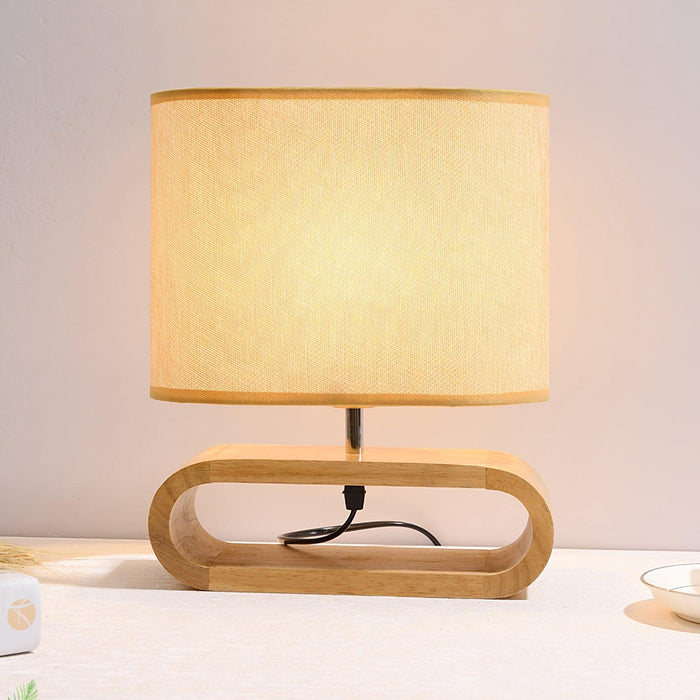 Moti Wood Table Lamp-DWHOME