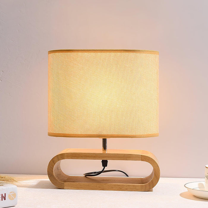 Moti Wood Table Lamp-DWHOME