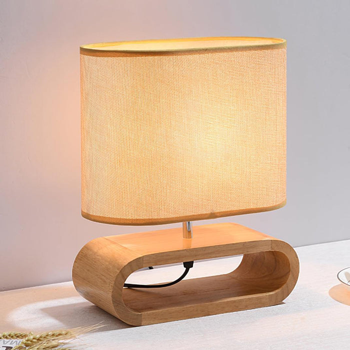 Moti Wood Table Lamp-DWHOME