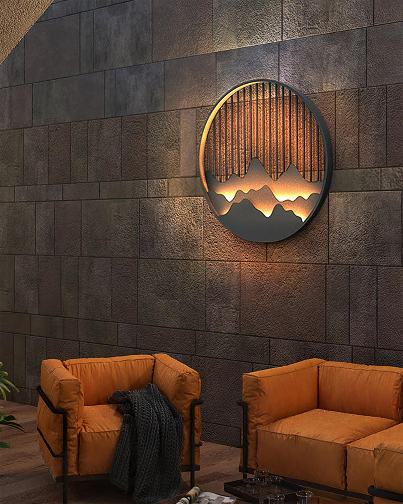Mountain Outdoor Wall Lamp-DWHOME