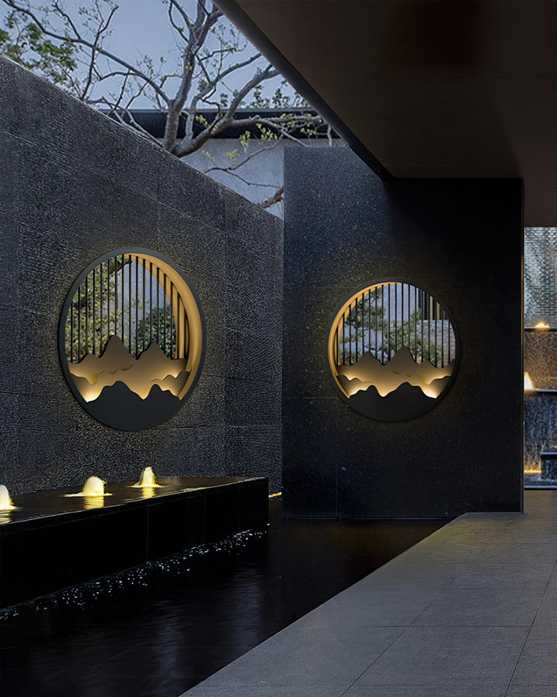 Mountain Outdoor Wall Lamp-DWHOME