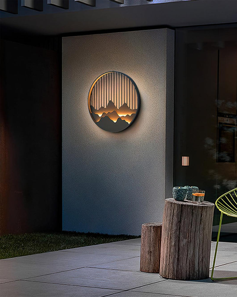 Mountain Outdoor Wall Lamp-DWHOME