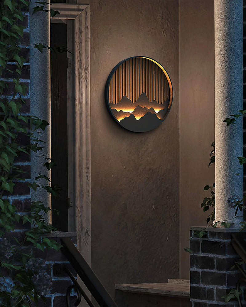 Mountain Outdoor Wall Lamp-DWHOME