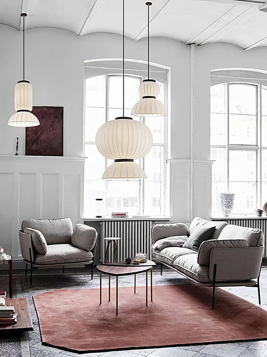 Mulberry Silk Lantern Pendant Light-DWHOME