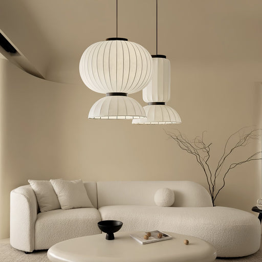 Mulberry Silk Lantern Pendant Light.