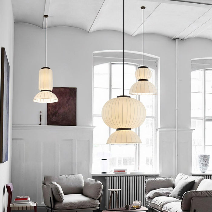 Mulberry Silk Lantern Pendant Light-DWHOME