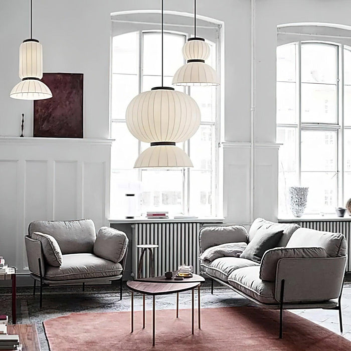 Mulberry Silk Lantern Pendant Light-DWHOME