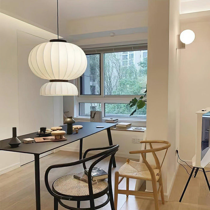Mulberry Silk Lantern Pendant Light-DWHOME