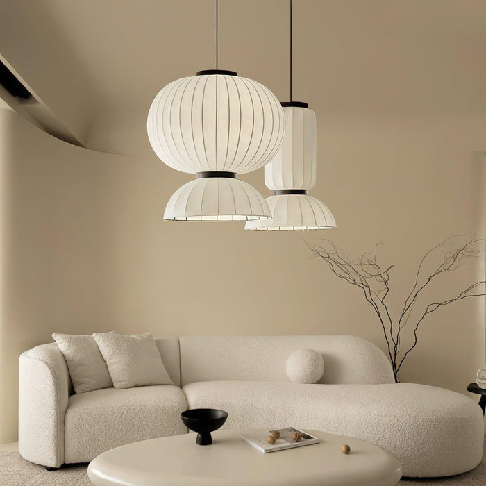 Mulberry Silk Lantern Pendant Light-DWHOME