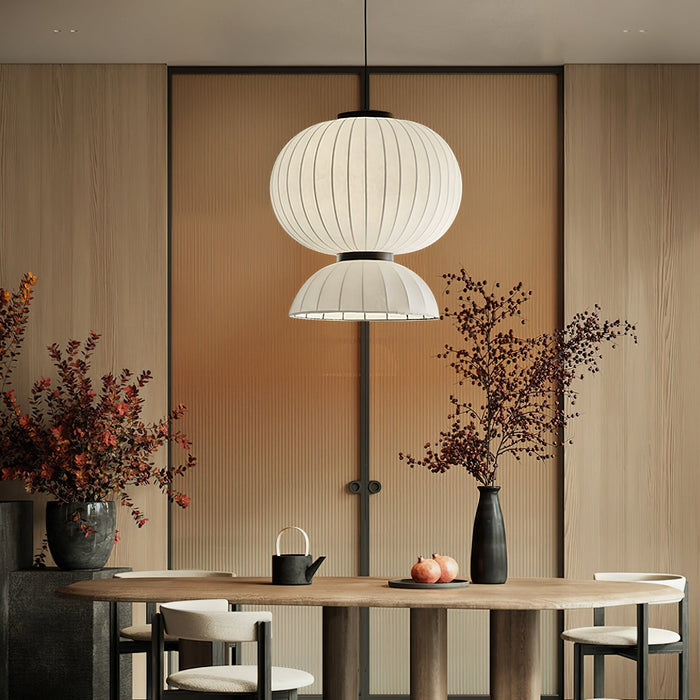 Mulberry Silk Lantern Pendant Light.